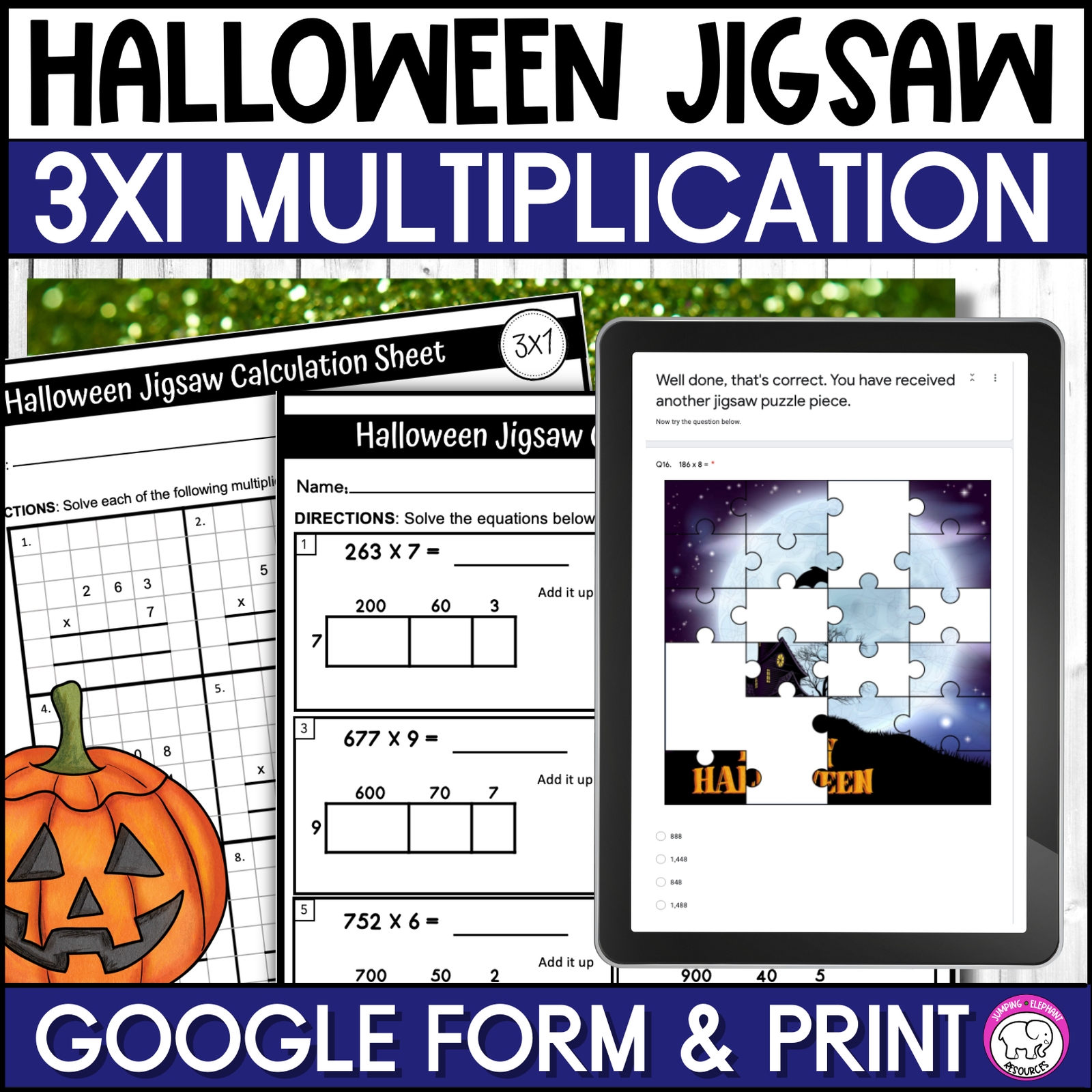 Halloween Math Activities for the 4th Grade Classroom - Jumping ...